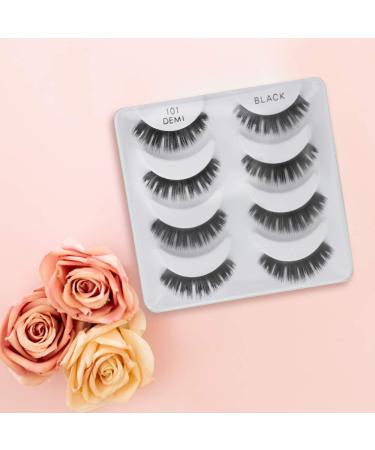 Ardell Natural Multipack Lashes 101 Black - 4 Pairs | Value Pack (4 Pair) - Buy Online on GoSupps.com