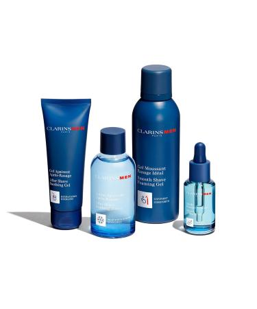 CLARINS Men Shave & Beard Oil - 2-in-1 Lightweight Conditioning Oil for All Skin Types | Preps Skin & Softens Beard | 1 oz - Buy Online on GoSupps.com