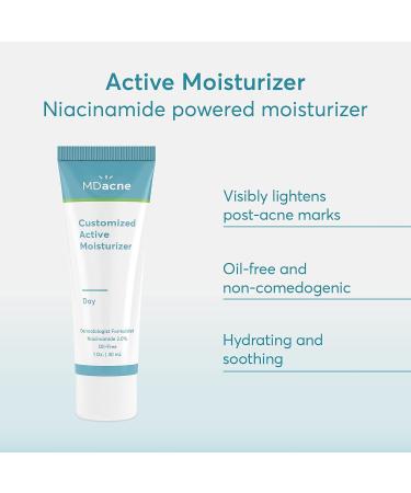 MDacne Facial Moisturizer with Niacinamide 2% for Dark Circles & Wrinkles - Buy Online on GoSupps.com