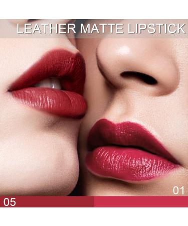 DNM 6Pcs Red Silky Velvet Matte Lipstick Set for Women - Long Lasting, Waterproof Maroon Lipstick - 24 Hours Color Stay - 6 Count Pack - Buy Online on GoSupps.com