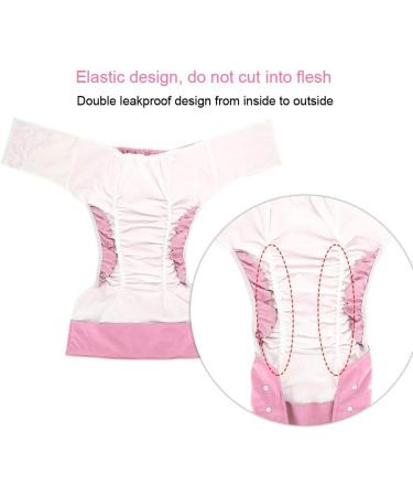 Adjustable Washable Adult Diaper Pants for Incontinence | Dual Opening Pocket | Reusable and Leak-Free | Ideal for Elderly, Disabled, and Pregnant Women - Pink - Buy Online on GoSupps.com