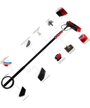 Water Fed Window Cleaning Pole Water Fed Telescopic Brush Squeegee Water/Hose Fed Pole Window Cleaning Brush Equipment (Size : 5.4m) - Buy Online on GoSupps.com