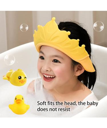 Shop BDSHUNBF Adjustable Silicone Shower Hood for Kids - Shampoo & Hair Washing Protection with Duck Toys - Buy Online on GoSupps.com