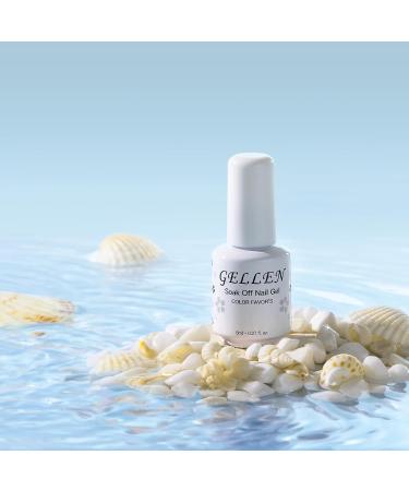 Gellen Gel Nail Polish Set 6 Vibrant Shades of White Royal Blue Dark Blue Navy Blue Gel Polish Kit Long Lasting Soak off UV LED Cured Manicure Gel Nail Set Gel Nail Polish Kit for Home DIY Salon Use Blue Blues - Buy Online on GoSupps.com