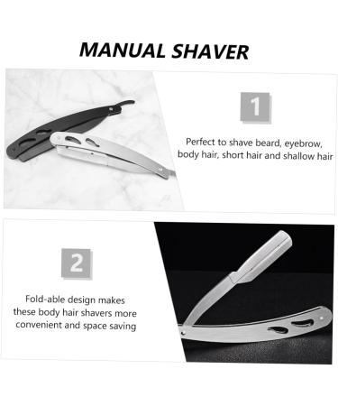 Fomiyes Vintage Razor Holder - Rustproof Metal Manual Razor for Men | Ideal for Hairdressers & Lawn Care - Buy Online on GoSupps.com