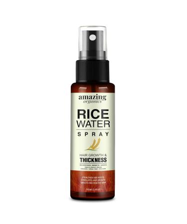 Rice Water Spray with Rosemary & Castor Oil - Hair Growth Treatment for Men & Women | Boost Volume & Reduce Hair Loss - Buy Online on GoSupps.com
