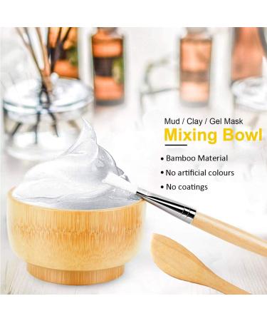 7 in 1 Bamboo Face Mask Mixing Bowl & Brush Set | Silicone Brush Spatula & Spoon | Perfect Facial Mask Tool for All Skin Types - Shop Internationally - Buy Online on GoSupps.com