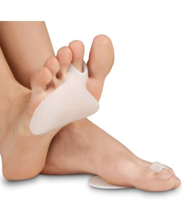 High-Quality Silicone Metatarsal Block Cushion - Lightweight Unisex Self-Stick Clear - 1 Piece for Foot Pain Relief - Buy Online on GoSupps.com