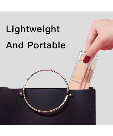 8-in-1 Retractable Makeup Brush Set | Travel Size Loose Powder, Angled, Eyeshadow, Beauty Sponge, Foundation & Lip Brushes | Portable Pink Set - Buy Online on GoSupps.com