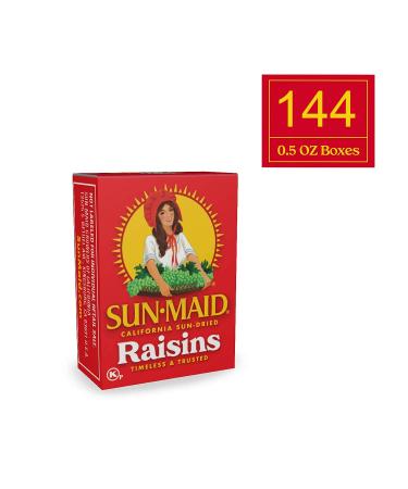 Sun-Maid - California Raisins - 1/2 Ounce Box - Whole Natural Dried Fruit - No Artificial Flavors - Non-GMO - Vegan And Vegetarian Friendly - 12 Pack (Packaging May Vary) - Buy Online on GoSupps.com