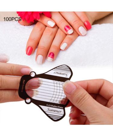 100pcs DIY Nail Art Extension Tips | UV Gel Sticker & Manicure Tools | International Shipping Available - Buy Online on GoSupps.com