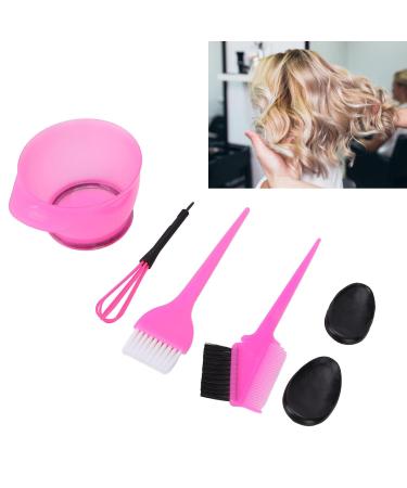 Professional Hair Dyeing Kit with Brush Mixing Bowl & Ear Covers - Portable Salon Tools (Pink) - Buy Online on GoSupps.com