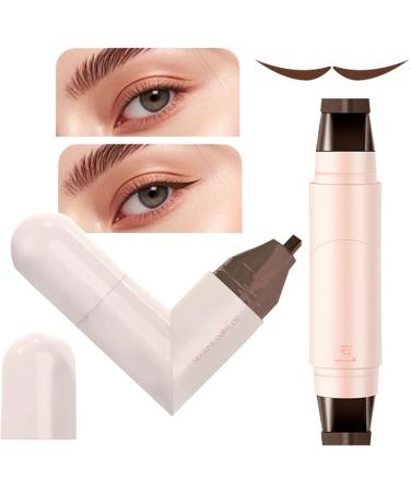 Tampon de maquillage pour angles des yeux - 2 pointes - Tampon pour application du maquillage - Pochoir gel cr meux - Cosm tique pr cis au quotidien - Pour femmes et d butantes marron fonc  - Buy Online on GoSupps.com