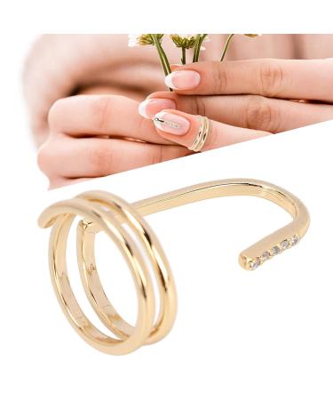 Fashion Fingernail Opening Ring | Trendy Nail Art Jewelry for Ladies | Decorative Nail Accessories - Buy Online on GoSupps.com