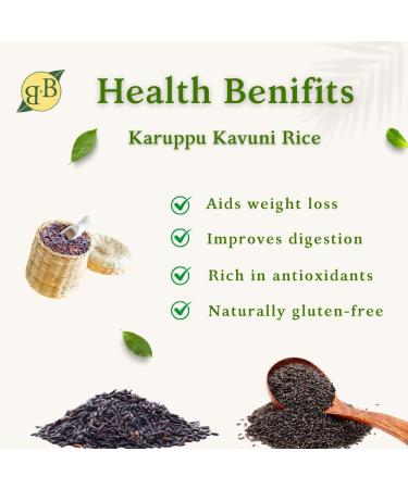 Organics Traditional Karuppu Kavuni Rice 900 gramsAuthentic Black RiceLow GI RiceKaruppu Kavuni Arisi - Buy Online on GoSupps.com
