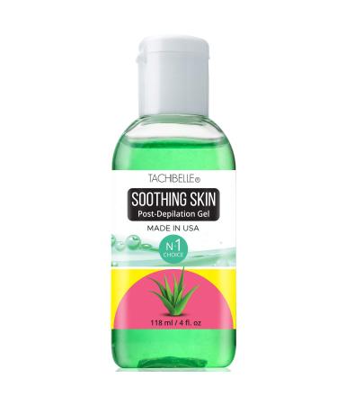 Tachibelle Soothing with Aloe Vera Gel Soothe Post- Depilation Moisturize and Protect Sensitive Skin After Wax Cooling Gel 4 oz (1 Piece)