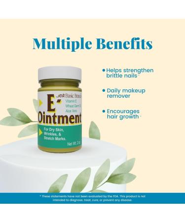 Basic Brands Vitamin E Ointment 2 oz - Original 2 Ounce (Pack of 1) - Buy Online on GoSupps.com