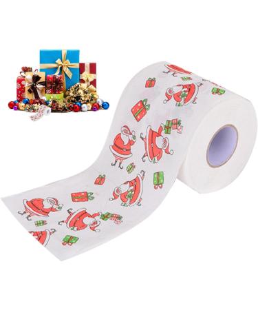 Merry Christmas Toilet Paper - 2/5 Rolls Christmas Toilet Paper Roll Santa Holiday Toilet Paper Fun Tissue Napkin Prank Novelty Colored Toilet Paper Santa Printed Paper Towels Gift - Buy Online on GoSupps.com