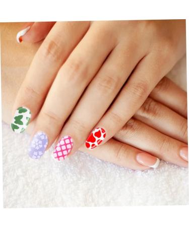 Nail Vinyl Stencil Stickers Set Colorful Hollow Nail Art Decals DIY Manicure Decorations 24Sheet Nail Art Tools - Buy Online on GoSupps.com
