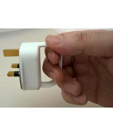 iSeventy9 Easy Pull Mains Plug Top 13A White Fused with a Handle - Arthritis/Disability/weak Grip/Elderly - Buy Online on GoSupps.com