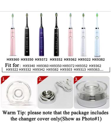 Charger Base Stand for Philips Sonicare Toothbrush - Replacement Charging Cover for DiamondClean HX9300 HX9900 - Buy Online on GoSupps.com