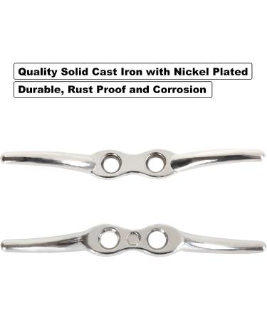 APACALI Metal Rope Cleats Boat Cleat Set - 2, 4, 6 Inch Sizes - Mounting Screws Included - Ideal for Boat Deck, Dock, or Home Decor - 8pcs - Buy Online on GoSupps.com