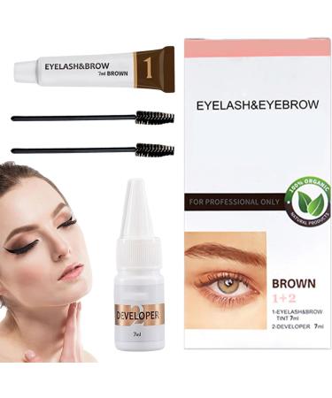 Eyebrow Dye Kit Quick Drying Waterproof Eyebrow Dye Semi-permanent Lash Tinting Quick Dry Waterproof Long-lasting Tint For Natural Eyelash Fast And Safe Results - Buy Online on GoSupps.com
