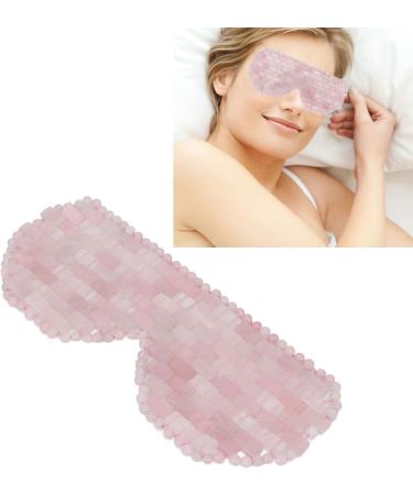 Natural Jade Eye Pads - Reduce Wrinkles Promote Sleep & Relieve Fatigue | Rose Quartz Cushions - Buy Online on GoSupps.com