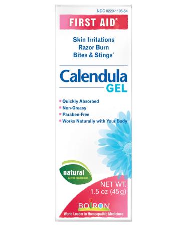 Boiron Calendula Gel, 1.5 Ounce (Pack of 3), Homeopathic Medicine for Skin Irritation and Burns