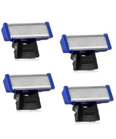 Shaver Replacement Head for Men's Rechargeable Solo Shaver Blades Solo Trimmer Replacement Cutter Head (4 PCS) 4PCS
