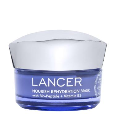 Lancer Skincare Nourish Rehydration Moisturizing Face Mask with Bio-Peptide and Vitamin B3 1.7 Ounces