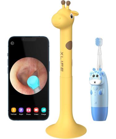 Xlife Electric Toothbrush with Soft Bristles & LED Light | D35 Ear Wax Removal Tool (Yellow) - Best International Shipping - Buy Online on GoSupps.com