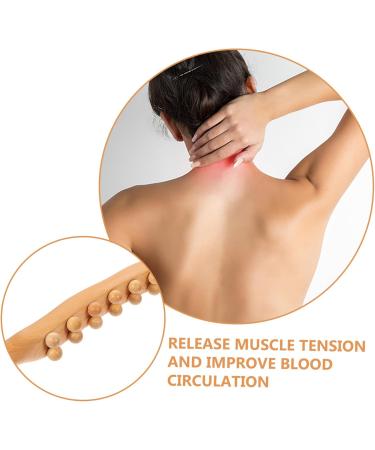 Clispeed 5-Stick Roll Rod with 20 Balls - Wooden Trigger-Point & Lymph Massage Device for Body Fitness | Multi-Tool Massage Roller - Buy Online on GoSupps.com