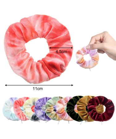 Shop Lattcure 9-Piece Colorful Hair Tie Set - Scrunchies & Zipper Elastic Bands for Women & Girls - Perfect Ponytail Accessories - Buy Online on GoSupps.com