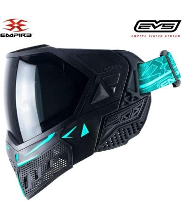 Empire EVS Thermal Paintball Mask in Black/Aqua - High-Quality Protection - Buy Online on GoSupps.com