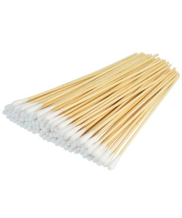 500 Pcs Swabs Cotton Sticks  Bantoye 6 Inches Cleaning Sterile Sticks with Wooden Handle for Wound Clean  Cleaning Makeup  Removal Residue
