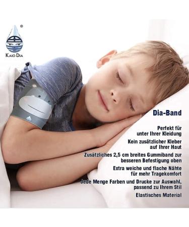 Dia Band for Kids | Comfortable Glucose Sensor Protection Bracelet for Freestyle Libre Medtronic Dexcom Omnipod | Reusable Diabetic Band (Junior M 19-21 cm) - Buy Online on GoSupps.com