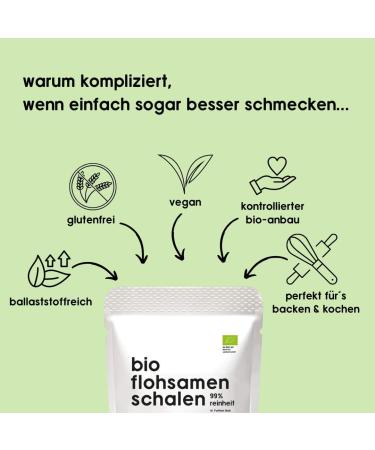 Organic Psyllium Husks 99% Purity Top Quality Low Carb Gluten Free Vegan High Fiber Superfood Organic 500g Bag - Buy Online on GoSupps.com