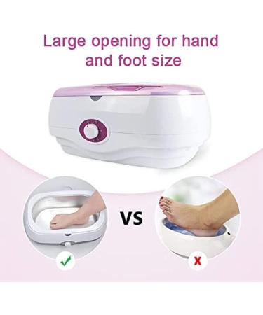 BOR Paraffin Wax Bath - 280W 4L Adjustable Wax Warmer for Hands & Feet Skin Moisturizer & Blood Circulation Booster - Premium Black - Buy Online on GoSupps.com