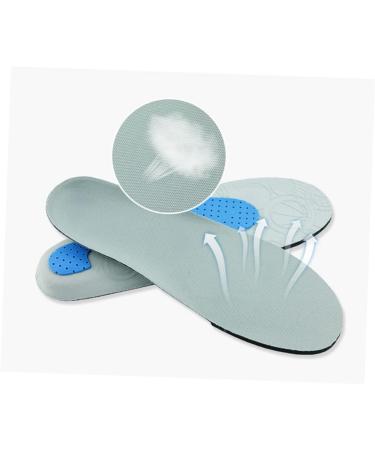 Hemoton Women's Plantar Fasciitis Insoles - High Arch Orthotic Inserts for Flat Foot Support - Grey, Size 2 - Buy Online on GoSupps.com