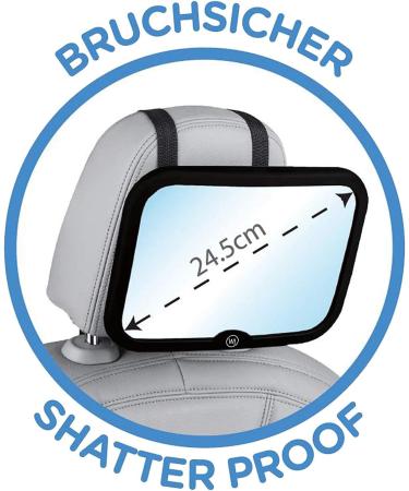 Baby Car Mirror for Headrest | Extra Large Back Seat Mirror | Safe Breastfeeding & 360 Swiveling Baby Accessories - Buy Online on GoSupps.com