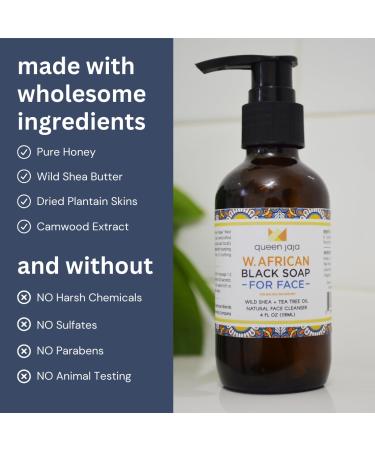 Black Soap for Face | Gentle Cleanser & Face Wash | Natural West African Blend | Small Batch 4 oz - Buy Online on GoSupps.com