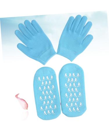 VINTORKY Spa Gel Socks Gel Gloves and Socks Moisturizing Heel Socks Dry Skin Gloves Socks for Women Spa Gel Gloves Moisturize Gel Socks for Moisturizing Women Spa Socks Ladies Gloves Hand 21.00X10.50X3.00CM - Buy Online on GoSupps.com
