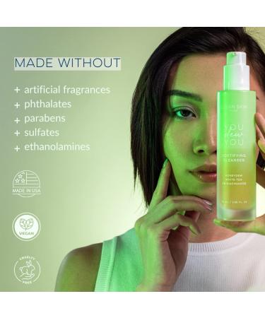 Clean Skin Club Acne Face Wash with 5% Niacinamide + Honeydew + White Tea | Cruelty-Free, Vegan & Fragrance-Free | Safe for Dry, Sensitive & All Skin Types - Buy Online on GoSupps.com