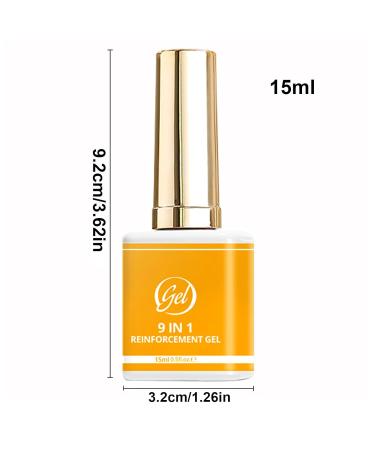 Fogukier Nail Glue Gel 15ml 9-in-1 Nail Glue - Multifunctional Manicure Gel For Home Party Wedding Holiday Everyday Formal Casual Cosplay - Buy Online on GoSupps.com