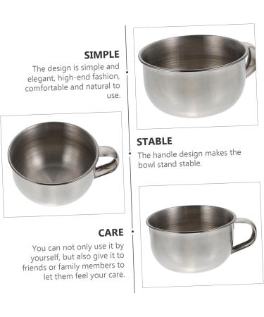 Shop Minkissy Metal Shaving Soap Bowl - Premium Razor Foam Mug for Men | International Shipping - Buy Online on GoSupps.com