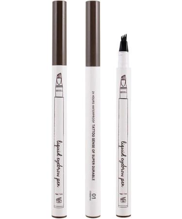 Dtt Microblading Eyebrow Pencil with -Fork Tip Creates Natural Looking Brows Effortlessly and Stays on All Day Pretty Well Light Brown - Buy Online on GoSupps.com