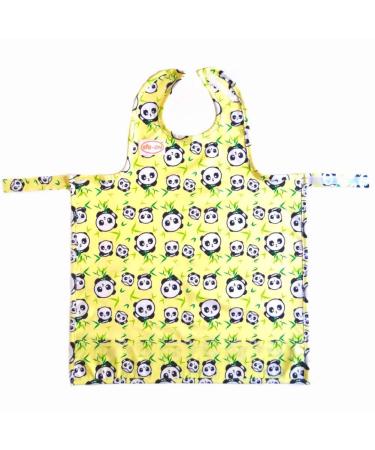 BIB-ON A New Full-Coverage Bib and Apron Combination for Infant Baby Toddler Ages 0-4. (Pandas)