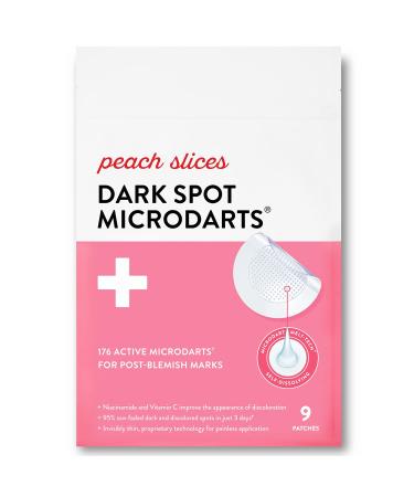 Peach Slices Dark Spot MicroDarts | For Dark Spots  Post-Blemish Redness  & Hyperpigmentation | Self-Dissolving | Niacinamide  Vitamin C  Hyaluronic Acid  and Cica | Vegan | Cruelty Free | 9 Patches