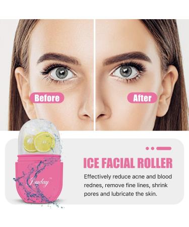 Buy Ice Face Roller - Reusable Beauty Massager for Skin Care Reduces Pores & Fine Lines - Pink - Buy Online on GoSupps.com